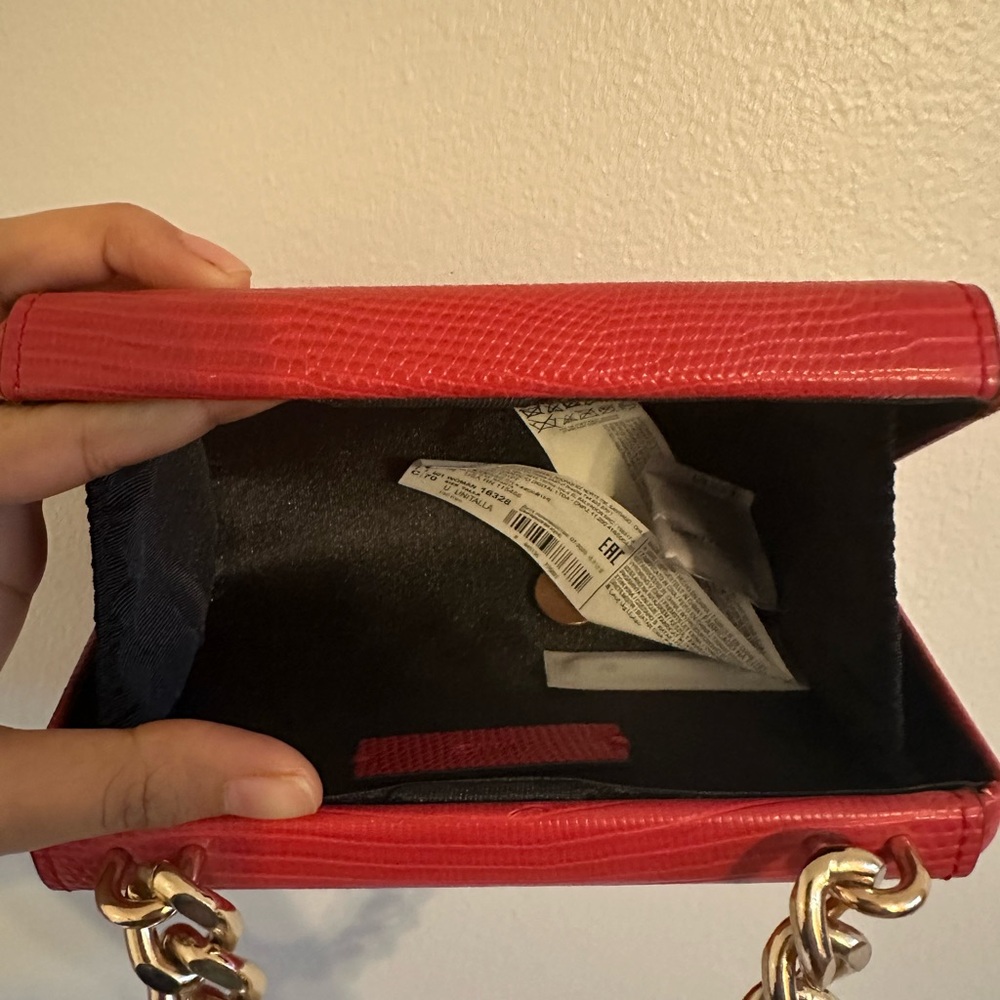 Structured Red Clutch - Picture 3 of 4